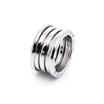 Bulgari 18K White Gold B.Zero1 Four-Band Ring 52 6 4 of 6
