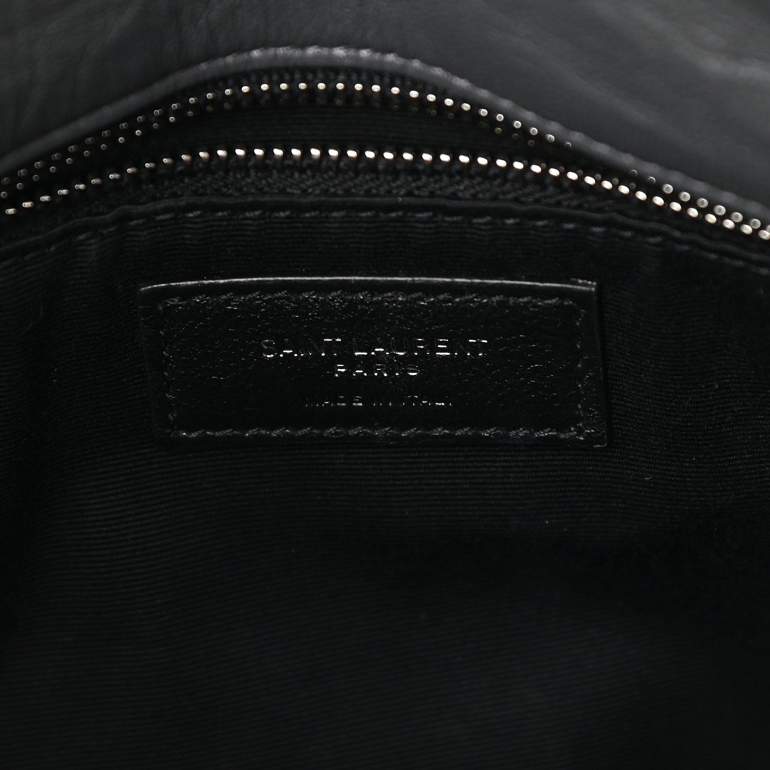 Saint Laurent Calfskin Quilted Medium Loulou Puffer Monogram Chain Satchel Concrete 6 of 9