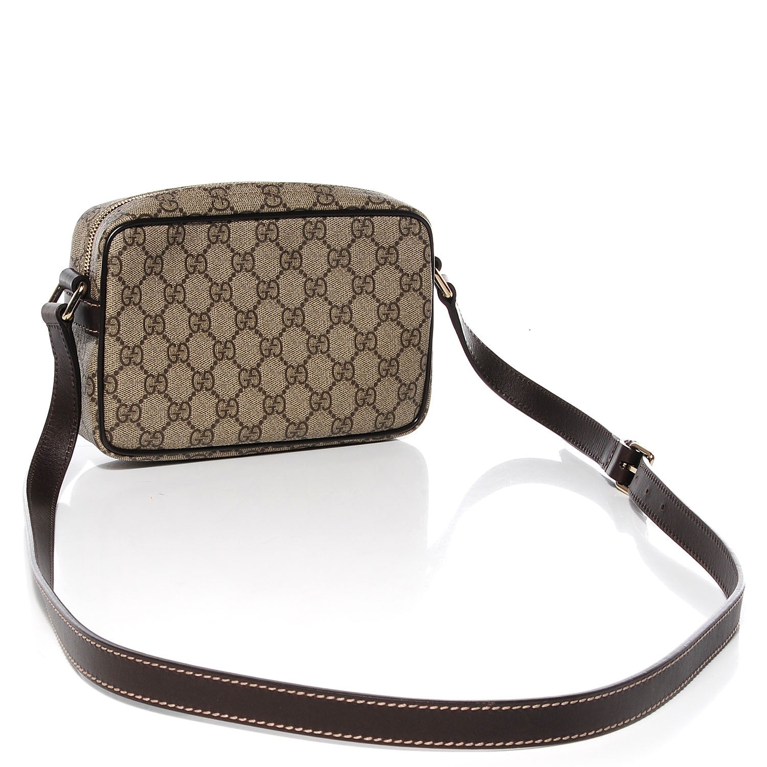 Gucci GG Plus Monogram Small Shoulder Bag Dark Brown 3 of 7