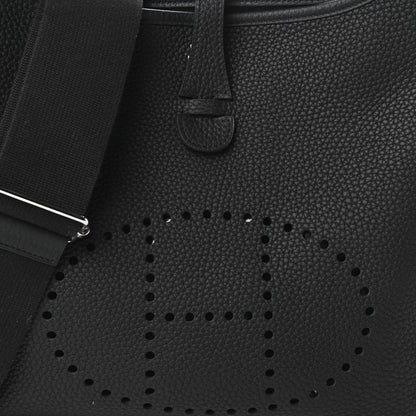 Hermes Taurillon Clemence Evelyne III PM Black 10 of 10