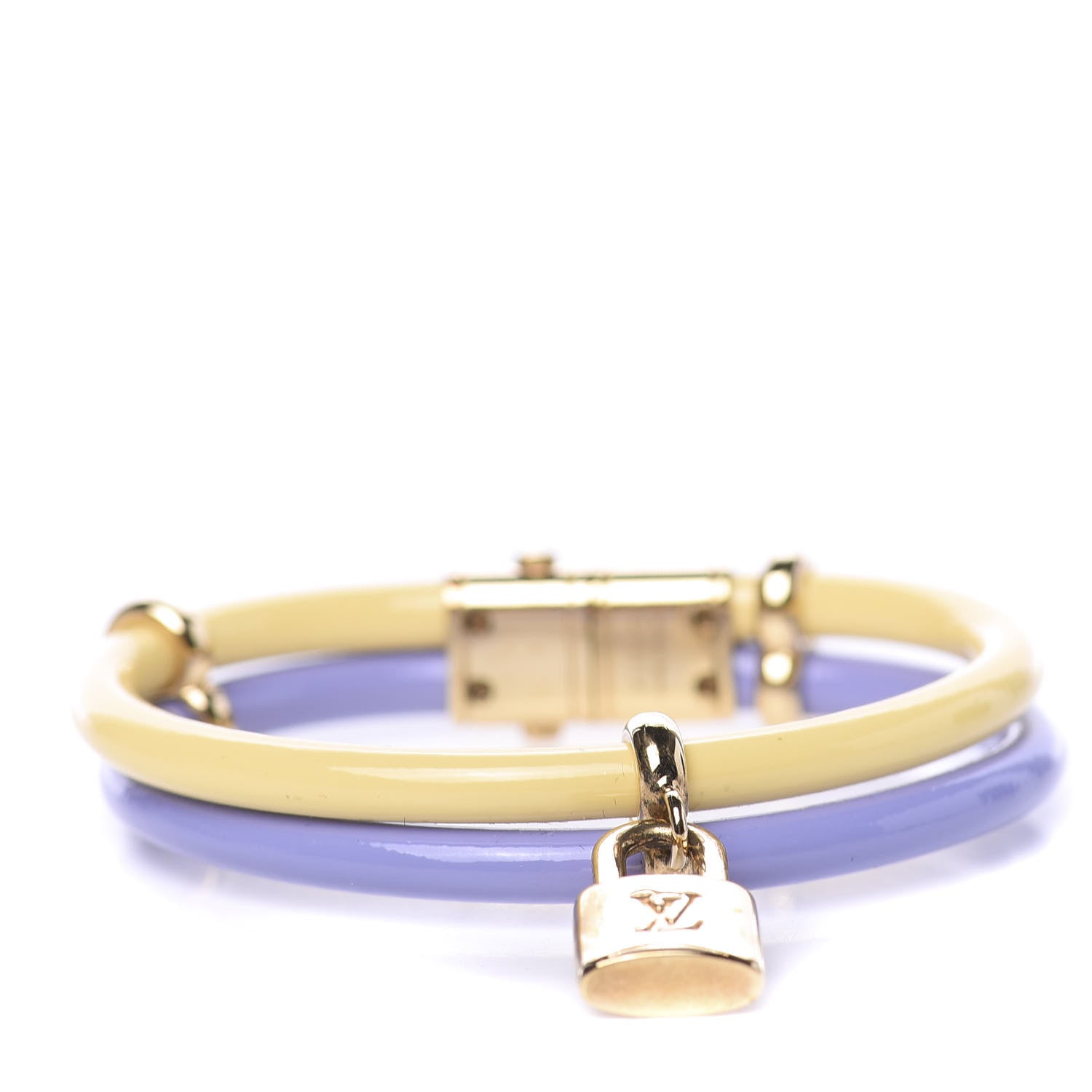 Louis Vuitton Vernis Keep It Twice Bracelet Lilac Citron 1 of 4
