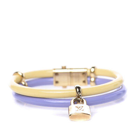 Louis Vuitton Vernis Keep It Twice Bracelet Lilac Citron 1 of 4