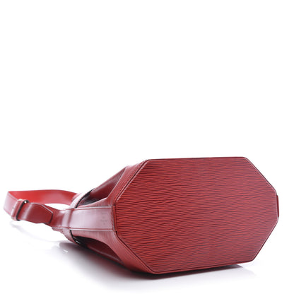 Louis Vuitton Epi Sac D'Epaule Castillan Red 4 of 10