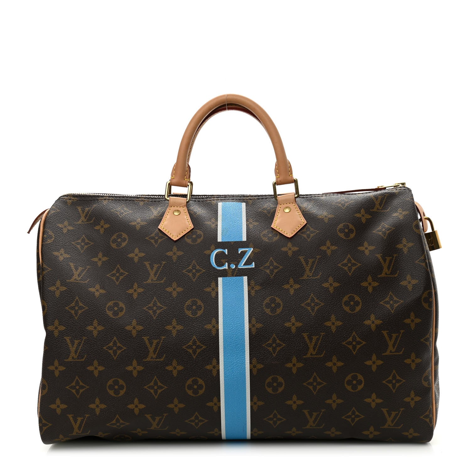 Louis Vuitton Monogram My LV Heritage Speedy 40 Blue White 1 of 11