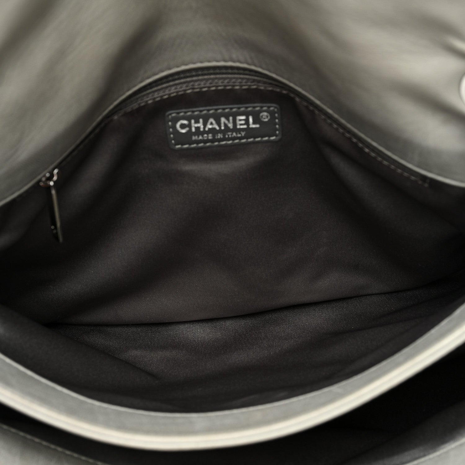 Chanel Lambskin Maxi Quilted Chanel 3 Flap Bag Grey 5 of 16