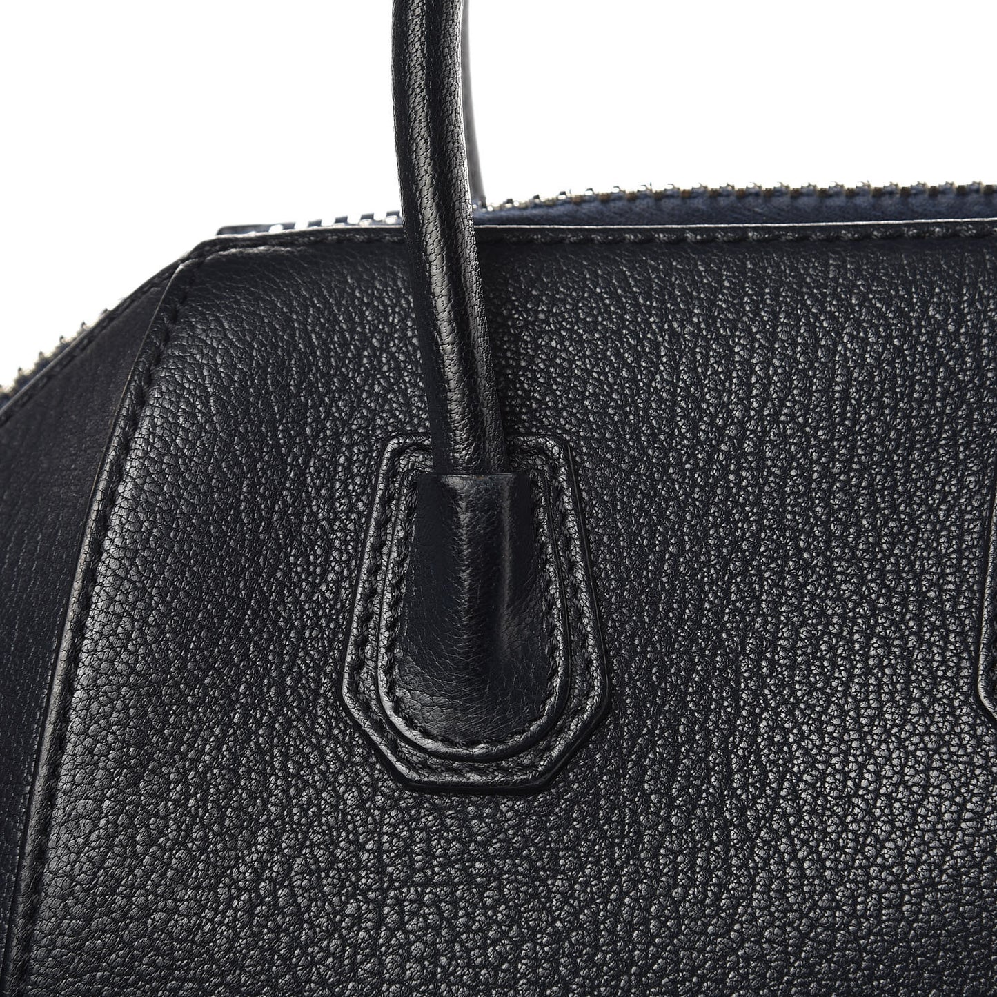 Sugar Goatskin Mini Antigona Navy