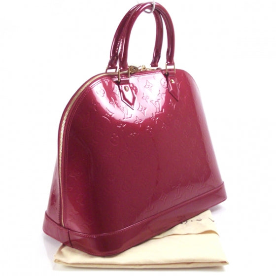 Louis Vuitton Vernis Alma MM Pomme D'Amour 3 of 8