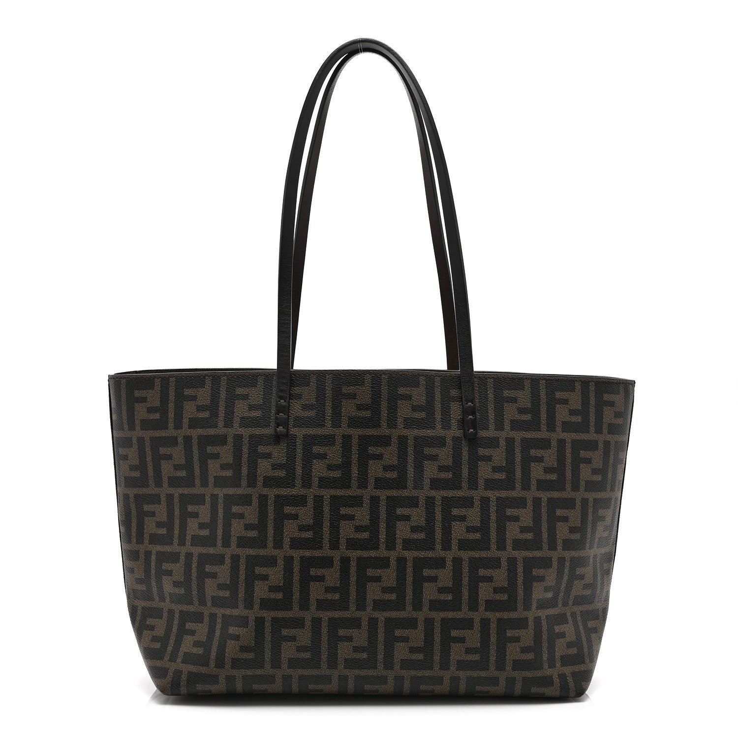 Fendi Zucca Spalmati Small Roll Tote Tobacco Moro 1 of 10