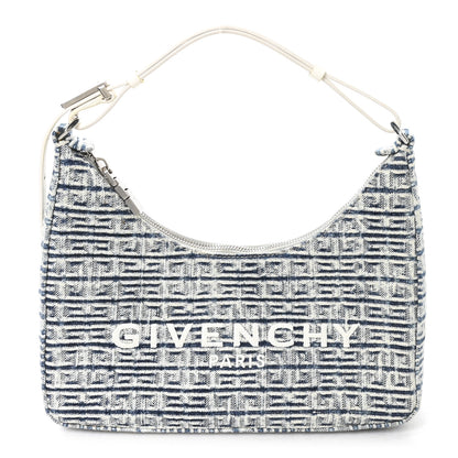 Givenchy Denim 4G Logo Small Moon Cut Out Shoulder Bag Light Blue 1 of 10