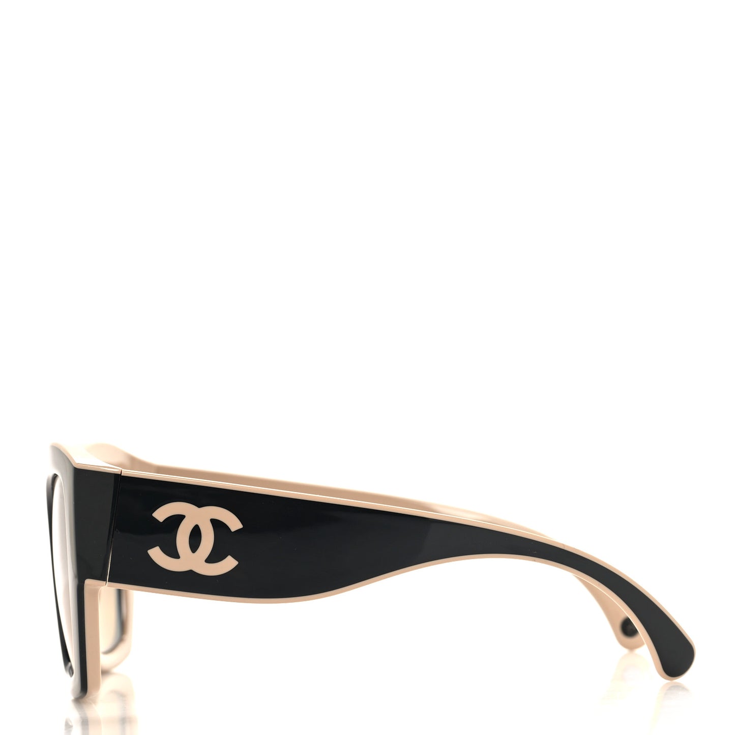 Nylon Butterfly Polarized Sunglasses 6058 Black Beige
