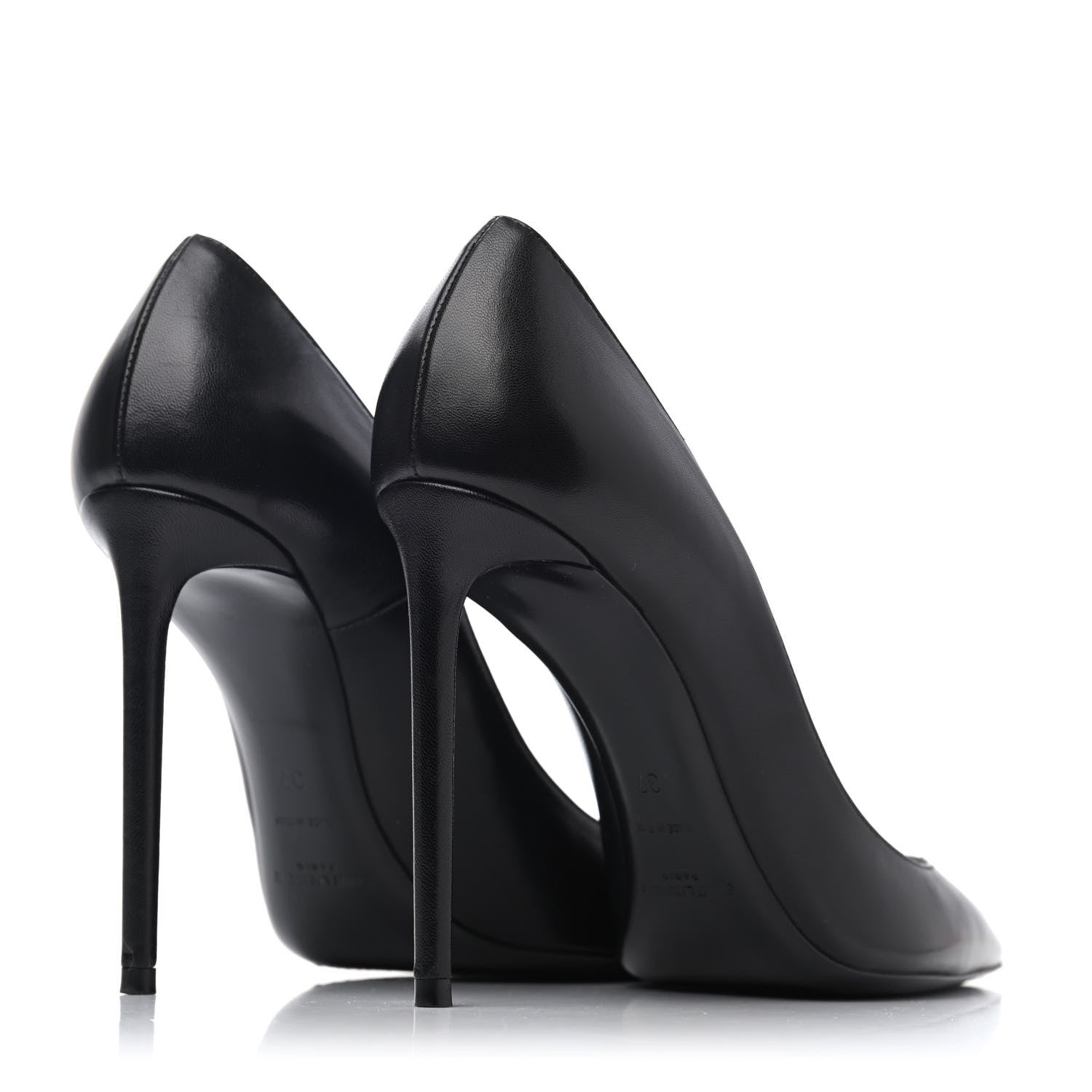 Saint Laurent Calfskin Zoe 105 Pumps 37 Black 3 of 4