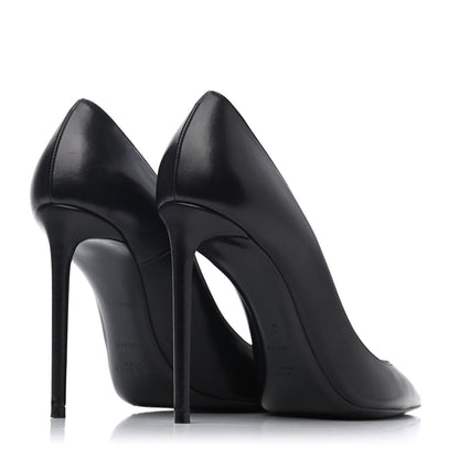 Saint Laurent Calfskin Zoe 105 Pumps 37 Black 3 of 4