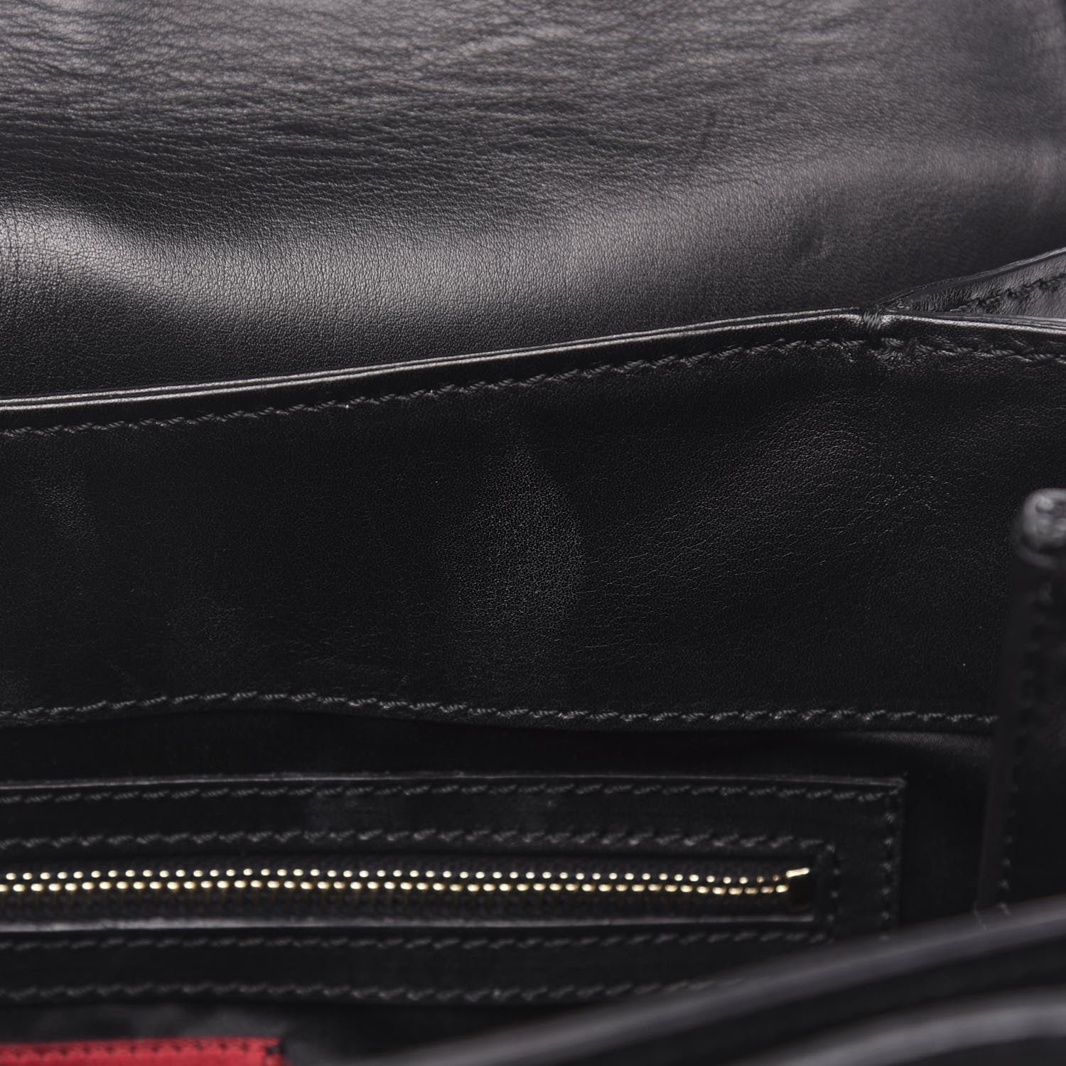 Valentino Garavani Vitello Rockstud Accordion Satchel Black 10 of 16