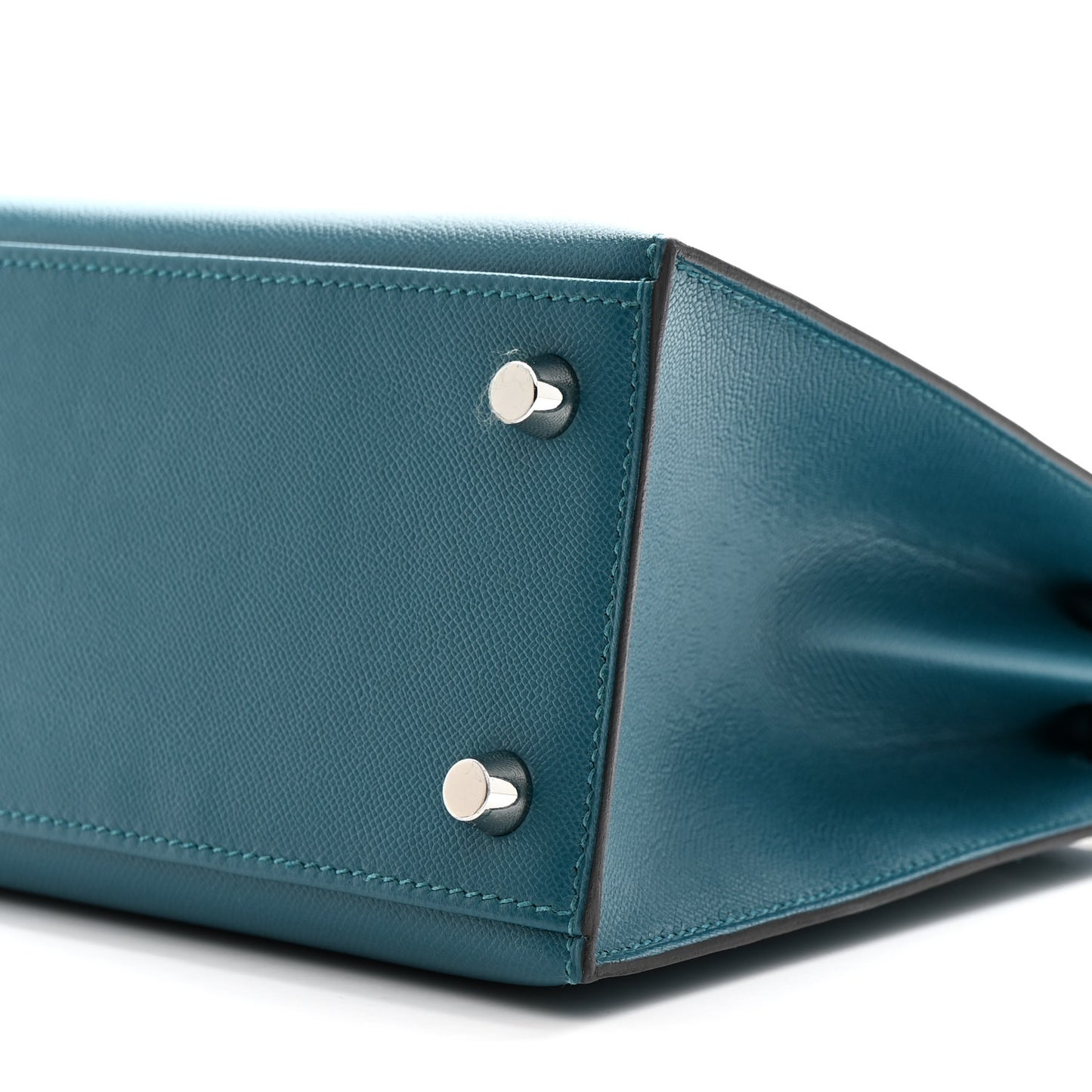 Madame Calfskin Verso Kelly Sellier 25 Vert Bosphore Vert Fonce