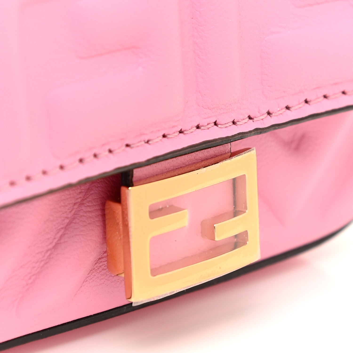 Fendi Nappa Matisse FF Embossed Nano Baguette Charm Lollypop 11 of 12