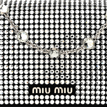 Miu Miu Nappa Crystal Starlight Crossbody Bag Black 8 of 11