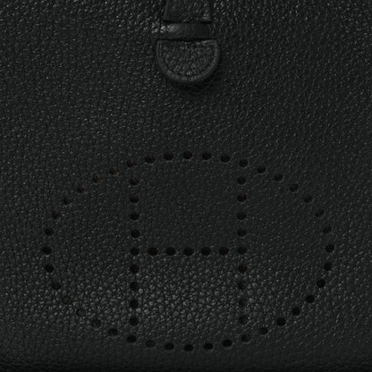 Hermes Taurillon Clemence Evelyne TPM Black 8 of 12