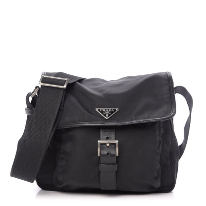 Prada Nylon Tessuto Messenger Bag Black 1 of 9
