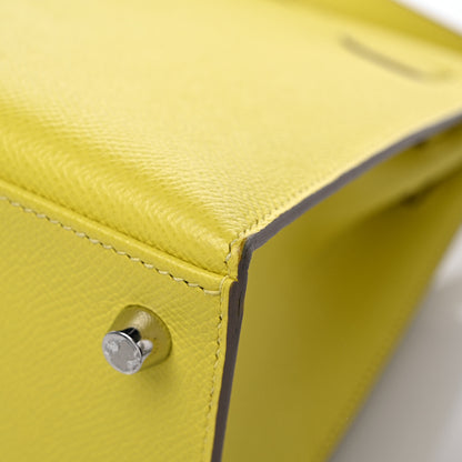 Hermes Epsom Kelly Sellier 25 Lime 11 of 17