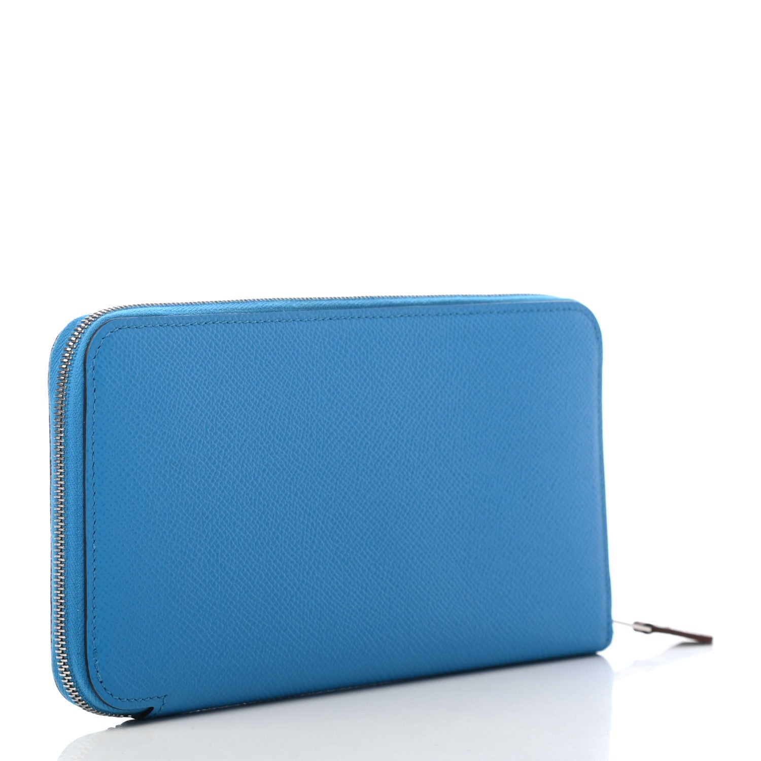 Hermes Epsom Silk'In Wallet Bleu Frida 3 of 6