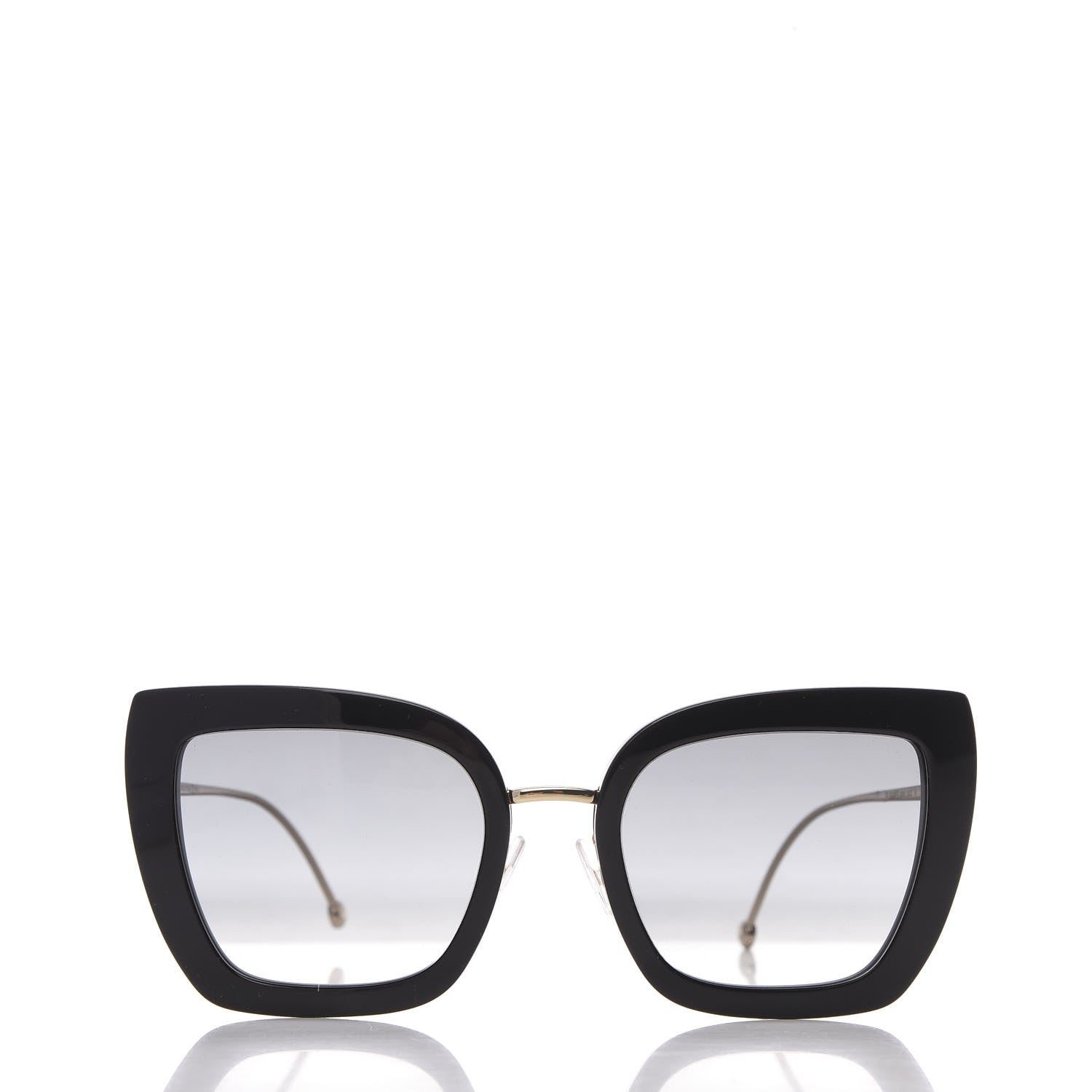 Fendi Acetate Metal F is Fendi Square Cat Eye Sunglasses FF 0424/F/S Black 2 of 7