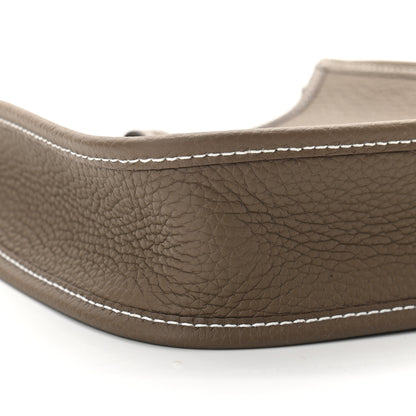 Hermes Taurillon Clemence Amazone Evelyne TPM Etoupe Bleu Indigo 8 of 9