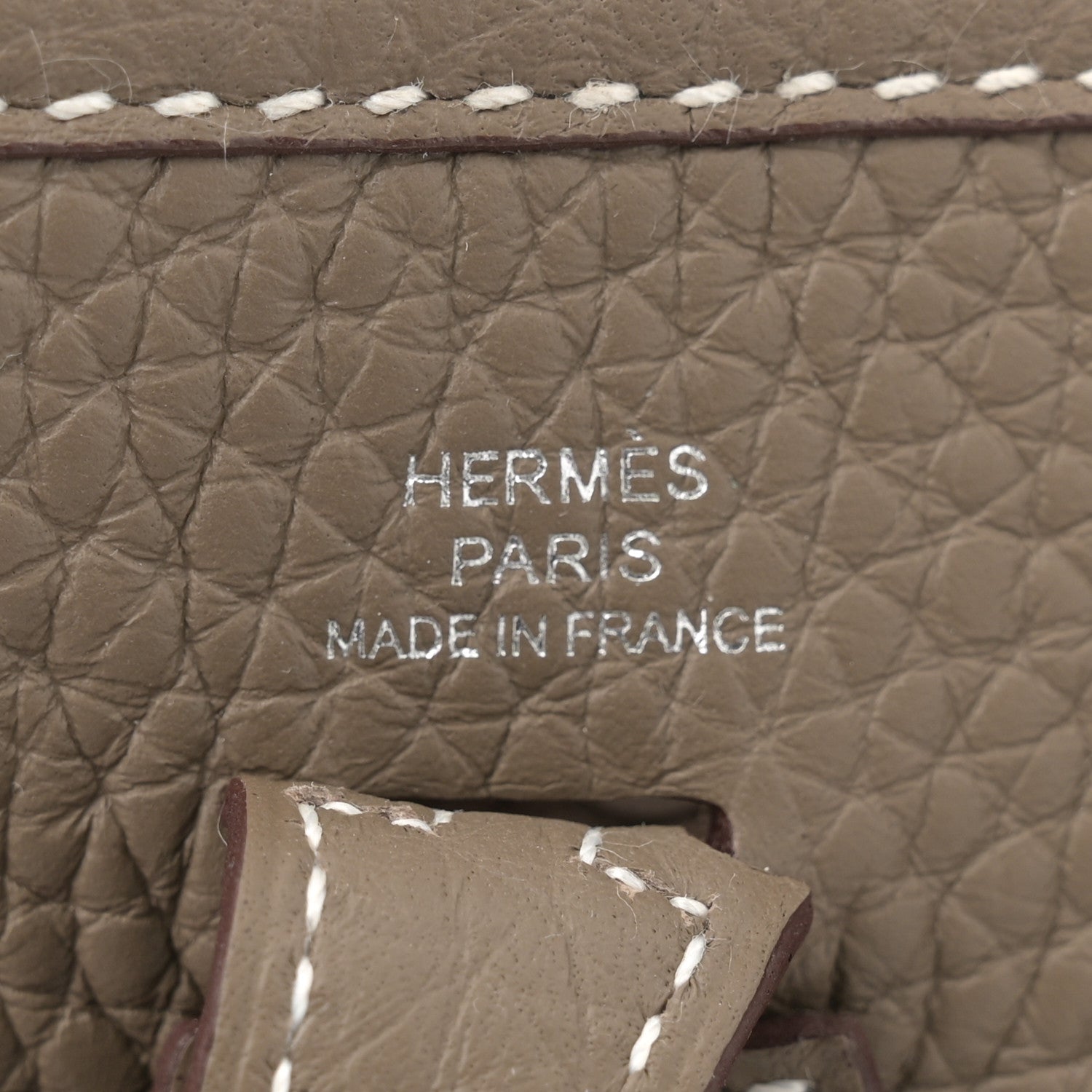 Hermes Taurillon Clemence Amazone Evelyne TPM Etoupe Bleu Indigo 6 of 11