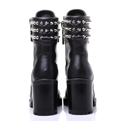 Christian Louboutin Calfskin Winter Spikes 70 Combat Boots 36 Black 5 of 11