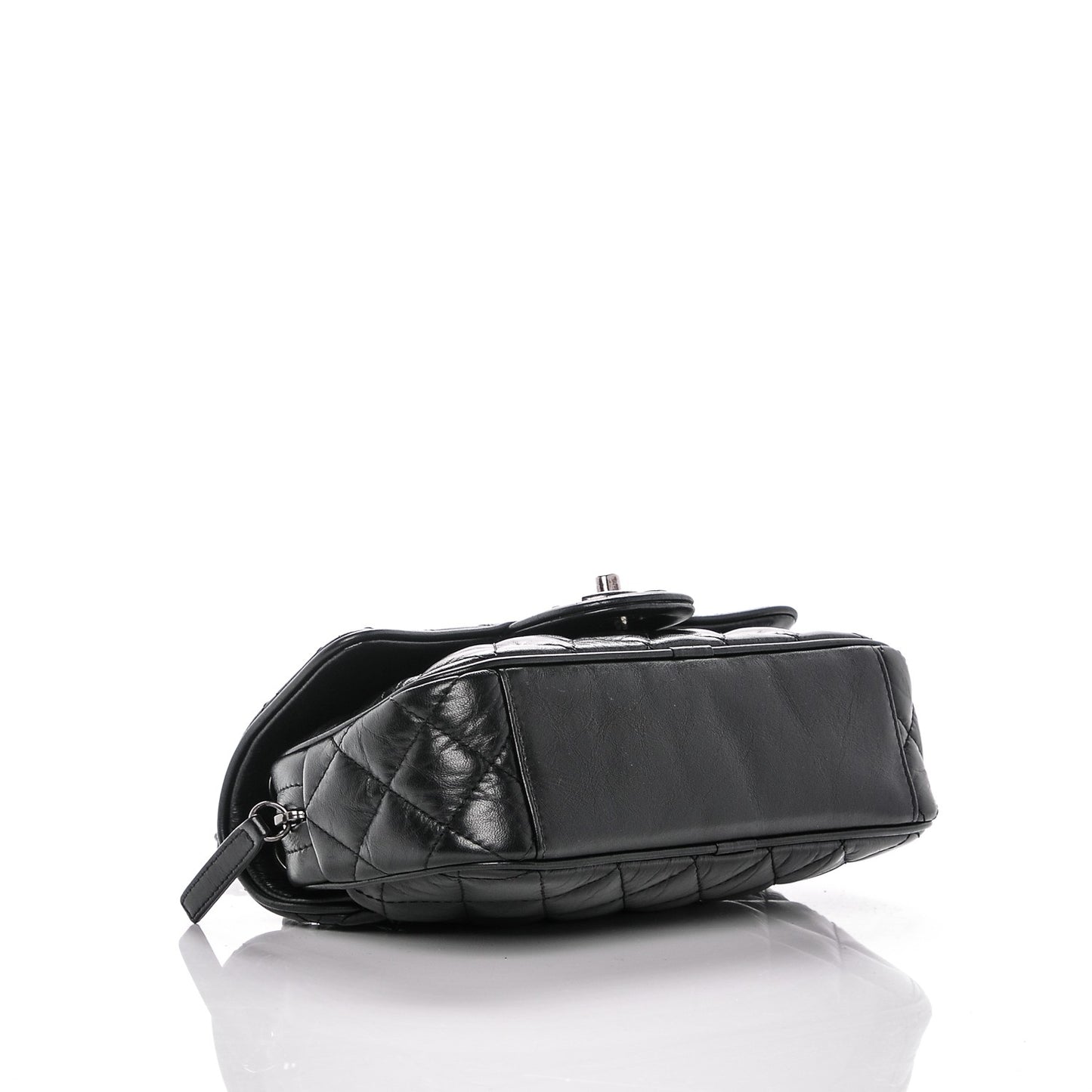 Aged Calfskin Small Easy Flap Black