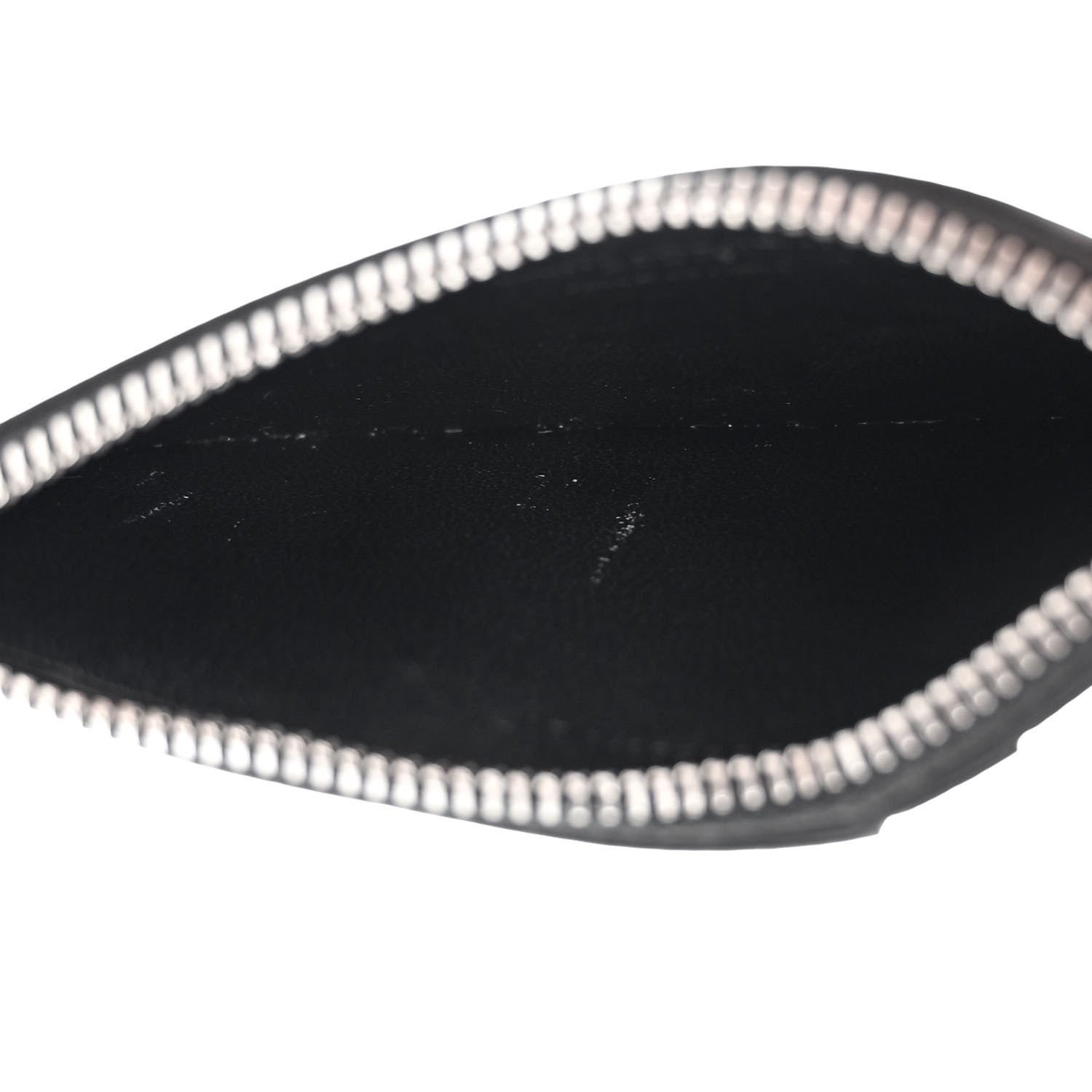 Saint Laurent Grained Calfskin 5 Fragments Zip Pouch Card Holder Black 5 of 9