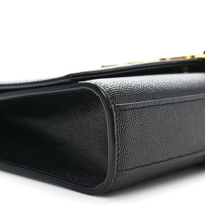 Saint Laurent Grain De Poudre Medium Classic Monogram Kate Tassel Satchel Black 7 of 9