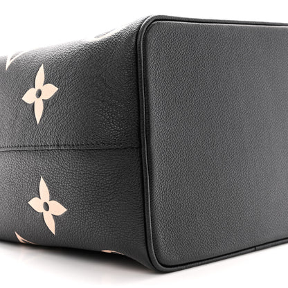 Louis Vuitton Empreinte Monogram Giant Neonoe MM Black Beige 8 of 10