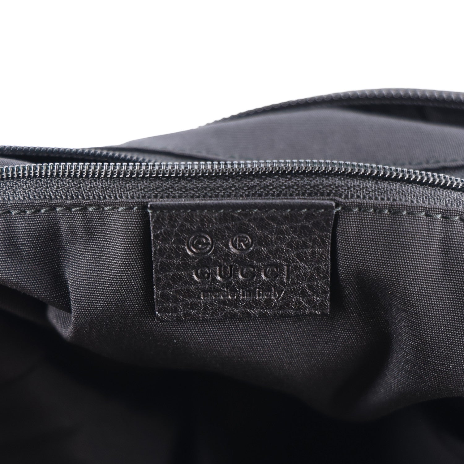 Gucci Guccissima Suede Crossbody Bag Black 6 of 10