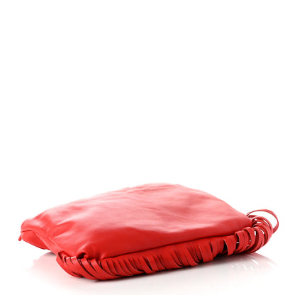 Bottega Veneta Nappa The Fringe Pouch Shoulder Bag Red 4 of 7