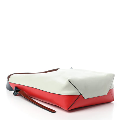 Celine Shiny Smooth Calfskin Small Twisted Cabas Chili White 4 of 9