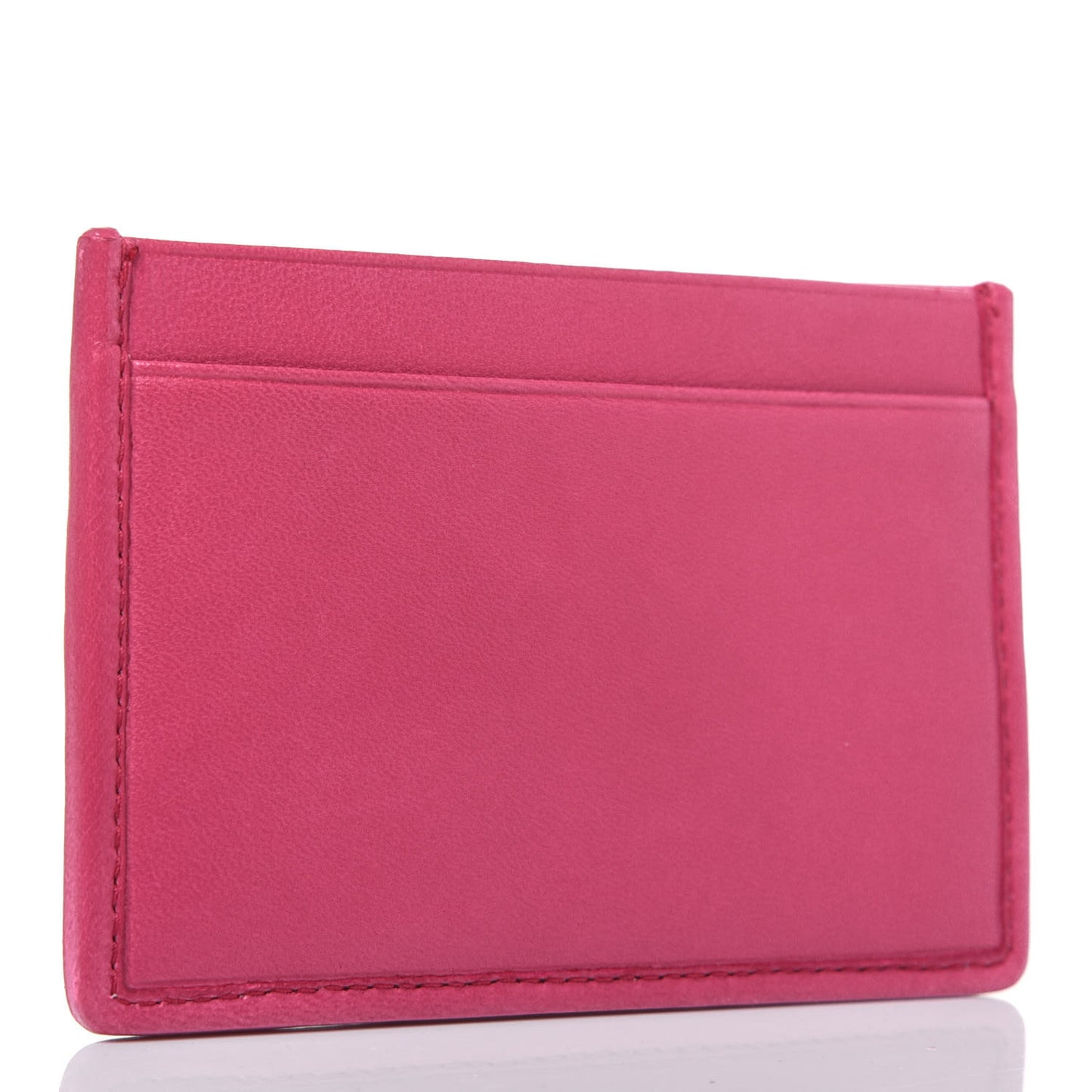 Nappa Matelasse Card Case Magenta