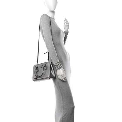 Prada Saffiano Lux Small Galleria Double Zip Tote Cromo 2 of 11