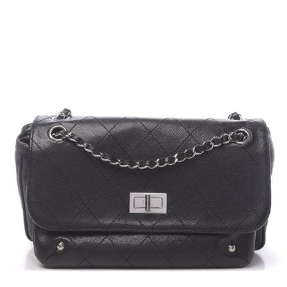 Chanel Glazed Caviar Pocket In The City Flap Black 1 of 10