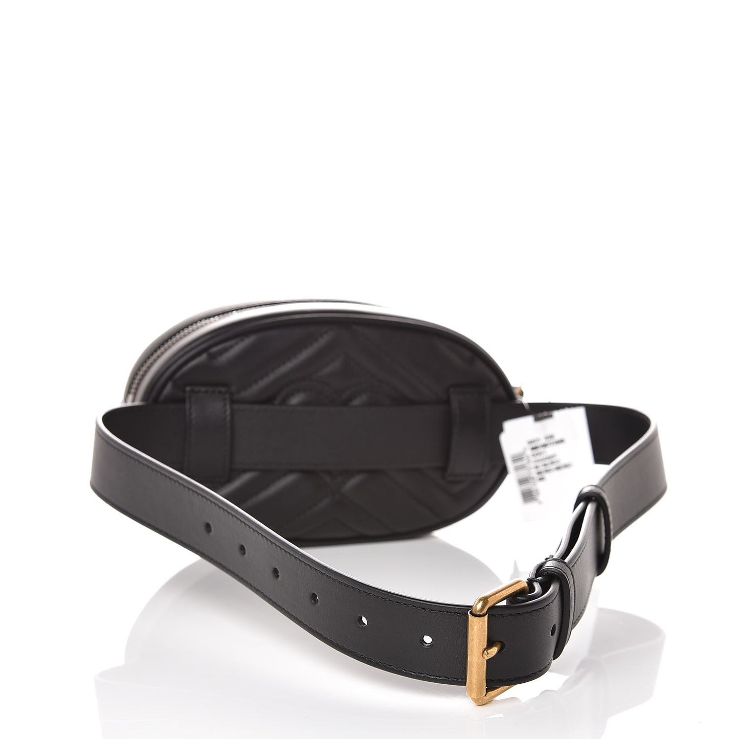 Calfskin Matelasse GG Marmont Belt Bag 75 30 Black
