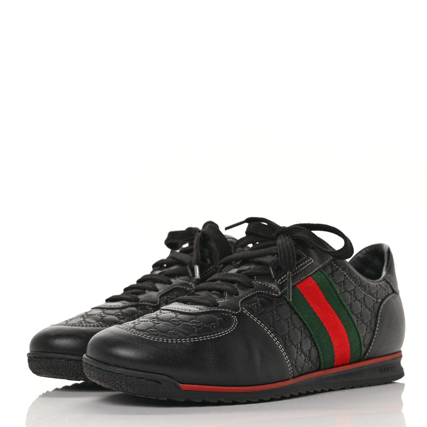Gucci Microguccissima Web Sneakers 37.5 Black 3 of 8