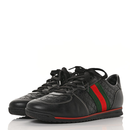 Gucci Microguccissima Web Sneakers 37.5 Black 3 of 8