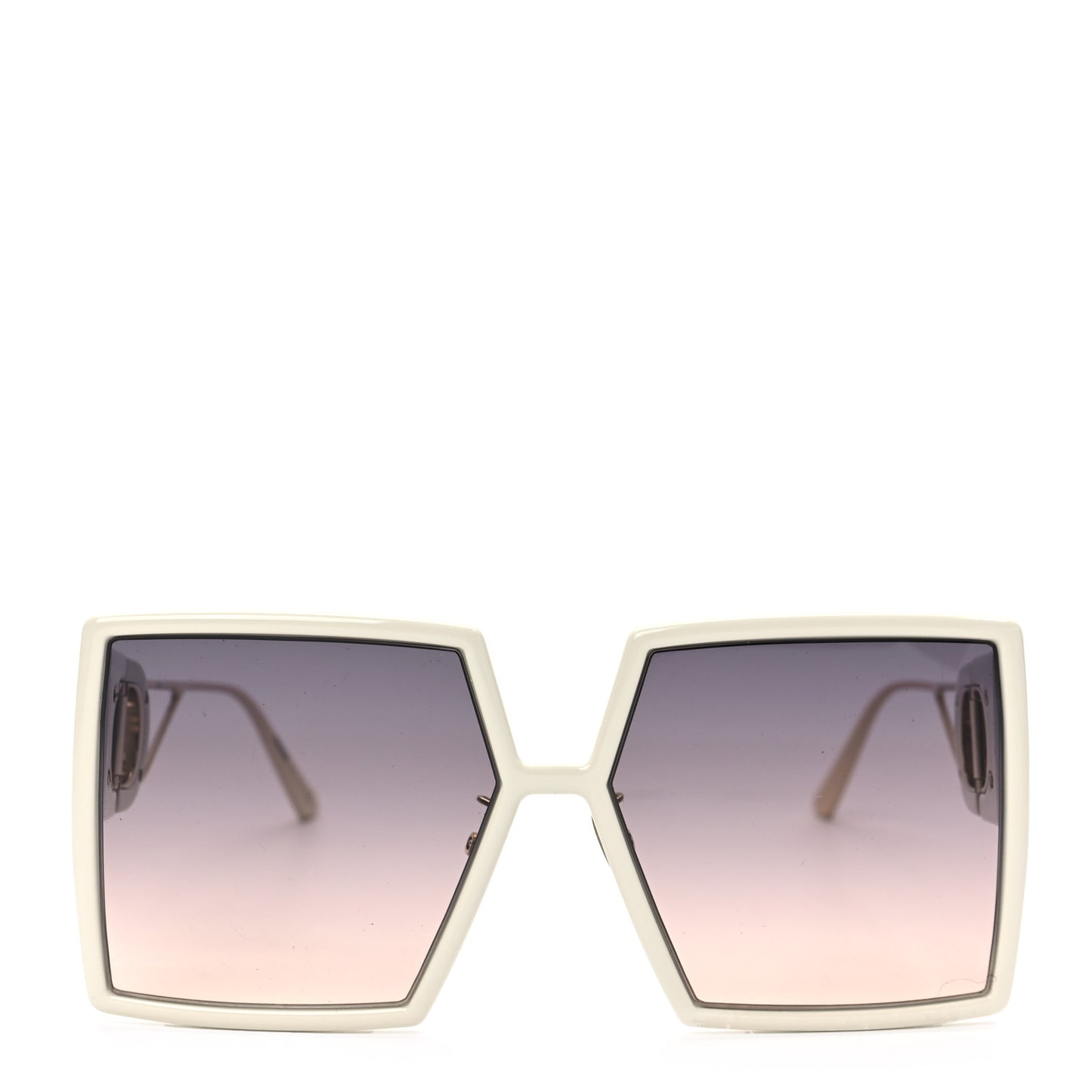 Square 30 Montaigne Sunglasses White