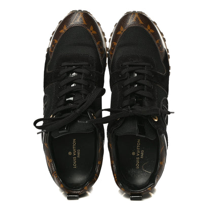 Louis Vuitton Suede Monogram Run Away Sneakers 37.5 Black 5 of 18