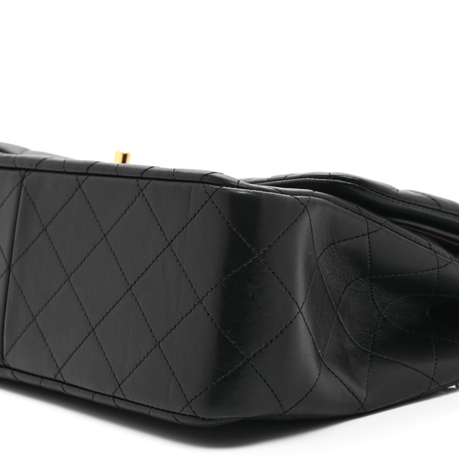 Chanel Lambskin Quilted Jumbo Double Flap Black 10 of 10