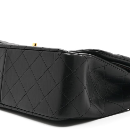 Chanel Lambskin Quilted Jumbo Double Flap Black 10 of 10