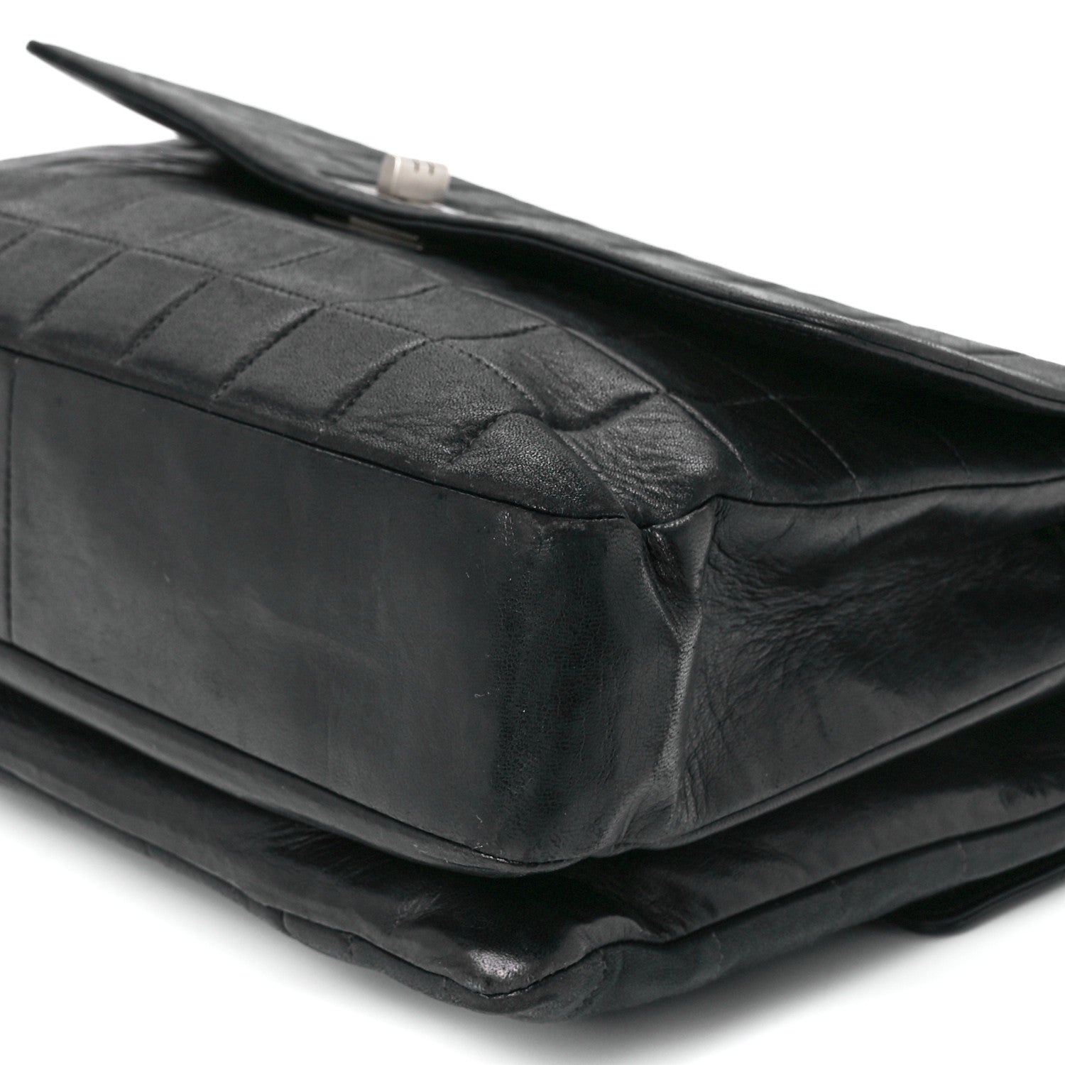 Chanel Lambskin Square Stitched Reissue Multi Pocket Flap Black 12 of 13