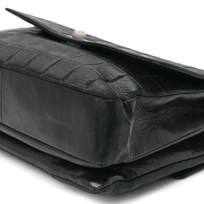 Chanel Lambskin Square Stitched Reissue Multi Pocket Flap Black 12 of 13