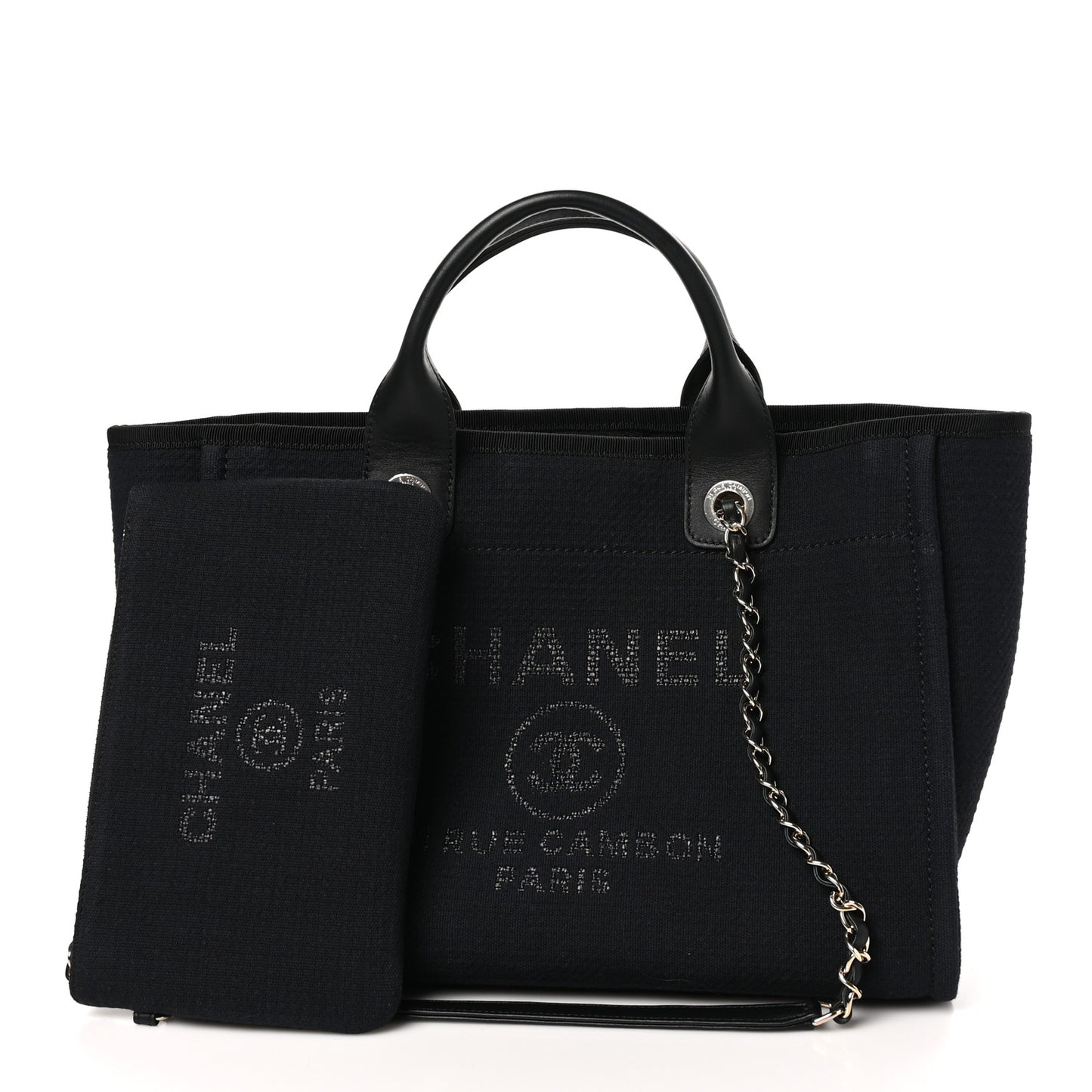 Mixed Fibers Small Deauville Tote Black