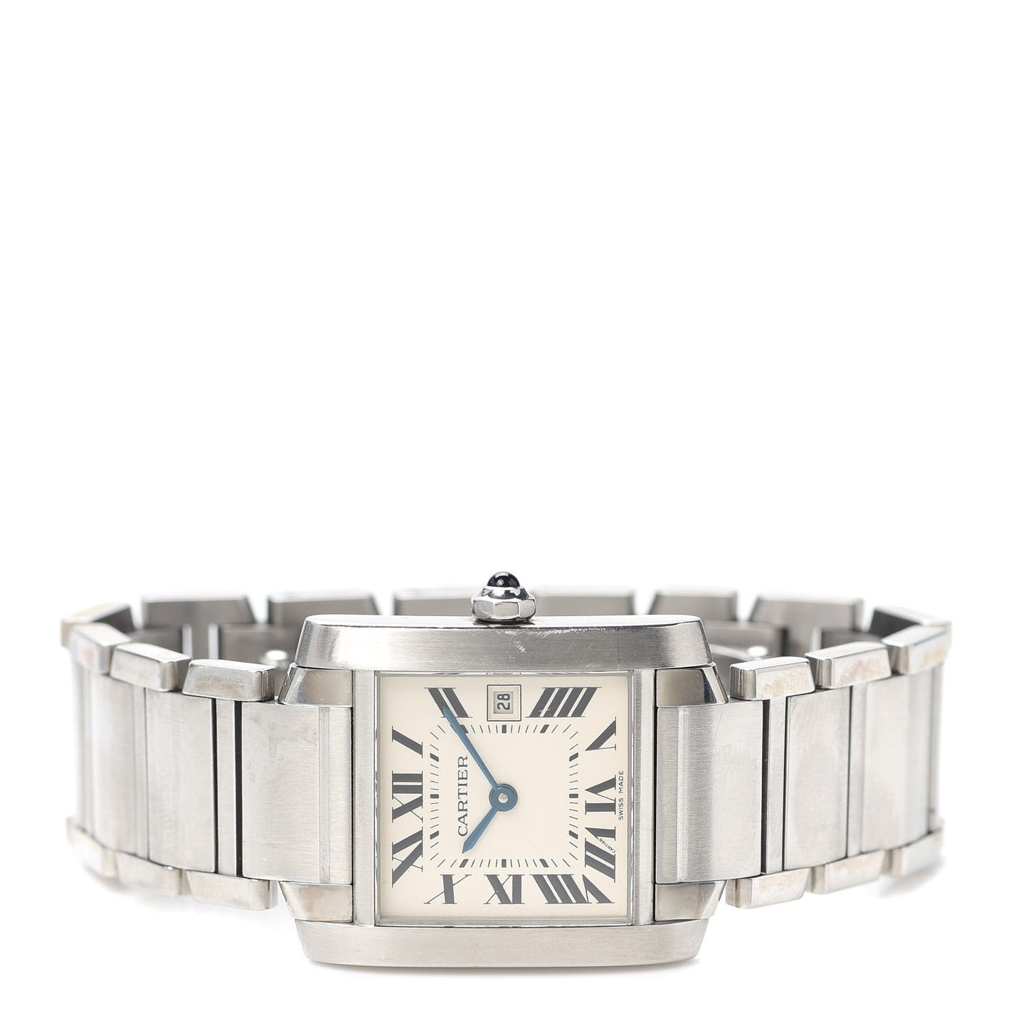 Stainless Steel 25mm Tank Francaise Quartz Watch