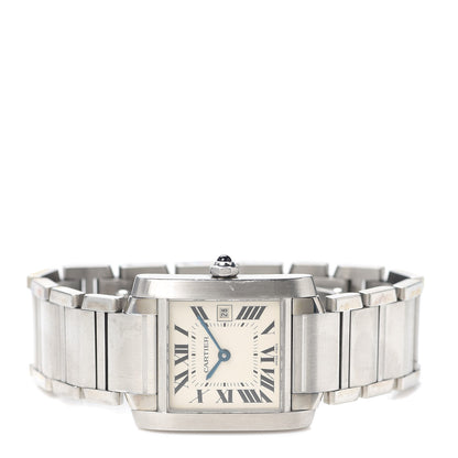 Cartier Stainless Steel 25mm Tank Francaise Quartz Watch 2 of 6